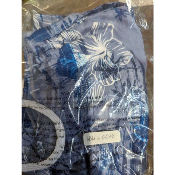 Maui & Sons Men's board shorts trunks Surf Floral Hawaiian Blue Sz XL NWT - Picture 9 of 9